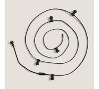 Guirlande Extérieure IP44 Câble Électrique Plat avec Douilles E27 sur Mesure No