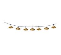 Lumisky Guirlande ext. TAHITI LIGHT abat-jour paille bohème 6 m raccordable 7 LED E27 blanc chaud