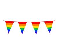 guirlande à fanions fierté lgbt 10m arc-en-ciel - boland 44628 Multicolore G