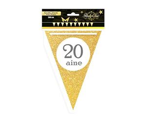 Guirlande Fanion Doré ? 20 ans