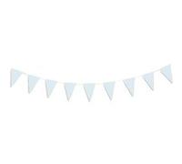 guirlande fanion festonnée bleu pastel or - partypro 913421 Bleu G