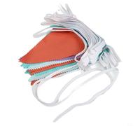 Guirlande Fanions en Coton 10M avec 36 Drapeaux Triangulaires Multicolores, Décoration Suspendue Réutilisable pour Mariage Anniversaire Fête de Naissance Jardin(Green Purple Orange)