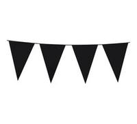 guirlande fanions géants plastique 10m noir - boland 74780 Noir G