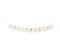 guirlande fanions gender reveal doux bébé 3.6m - artifetes 93875 Orange G
