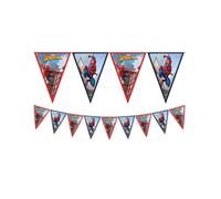 Procos Guirlande 93867 de fanions triangulaires Marvel Spider-Man Crime Fighter Papier FSC