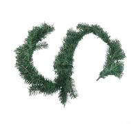 Guirlande floquée en PVC pour cheminée, escaliers, porte, décoration saisonnière avec matériau léger et adapté à divers décors d'intérieur (A-1,5 m)