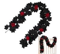 Guirlande Florale Halloween Feuilles érable gothiques Halloween 1,75 m