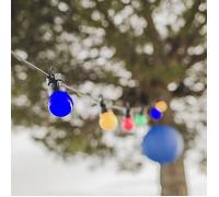 Guirlande Guinguette 3M Multicolore Avec Prise - SKYLANTERN - LED - Extérieur - 10 ampoule(s) - Electrique