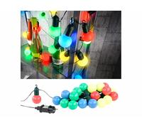 Guirlande guinguette 4,75 m 20 ampoules LED 1W - 4 couleurs - Lunartec
