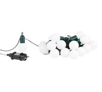 Guirlande guinguette 4,75 m 20 ampoules LED 1W - Blanc chaud Blanc Chaud