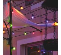 Guirlande guinguette led multicolore 7,2 m - solaire et secteur