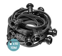 Guirlande Guinguette Noire Guirlande Lumineuse 10M pour Ampoules E27