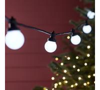 Guirlande Guinguette Pro Connect 105m 210 LED Blanche Câble Noir Raccordable