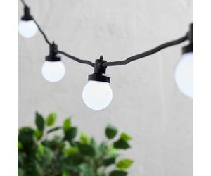 Guirlande Guinguette Pro Connect 135m 270 LED Blanche Câble Noir Raccordable