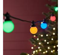 Guirlande Guinguette Pro Connect 40m 80 LED Multicolores Câble Noir Raccordable