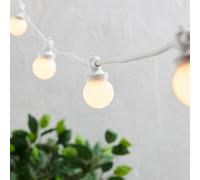 Guirlande Guinguette Pro Connect 60m 120 LED Blanc Chaud Câble Blanc Raccordable
