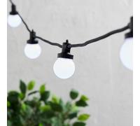 Guirlande Guinguette Pro Connect 70m 140 LED Blanche Câble Noir Raccordable