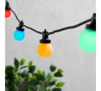 Guirlande Guinguette Pro Connect IP67, 20m 40 LED Multicolores Câble Noir Raccordable