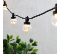 Guirlande Guinguette Pro Connect IP67 de 105m 210 LED Blanc Chaud Câble Noir Raccordable Ampoules Transparentes