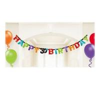 Guirlande Happy Birthday - 30 ans Multicolore
