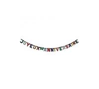 Guirlande hologramme Joyeux anniversaire 2M