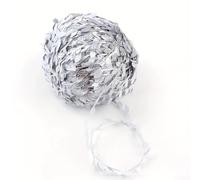 Guirlande imitation feuille de saule 20 m en plastique flexible pour décoration murale de maison, jardin, décoration murale, décoration de cérémonie (argent)