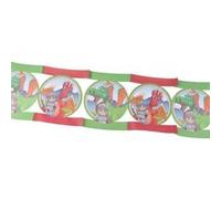 Guirlande Imprimée "Chevalier & Dragon" 3m Rouge & Vert Rouge G