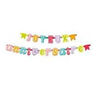 Guirlande "Joyeux Anniversaire" 2,2m Multicolore Multicolore G