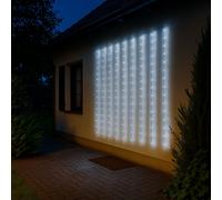 Guirlande lumineuse LED d'extérieur, décoration de jardin, balcon, lampe de terrasse, cuivre, minuterie à intensité variable 300x LED 12000K, L 300 cm, lot de 5