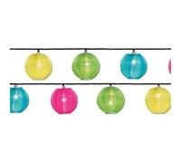 Guirlande lanternes chinoises 20 leds multicolore - jardideco