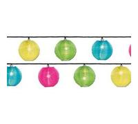 Guirlande lanternes chinoises 20 leds multicolore - jardideco