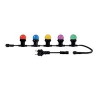 Guirlande LED 10 Ampoules E27 Coloris Assortis 10M connectable