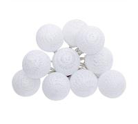 Guirlande LED 10 boules pile blanc L165cm - Atmosphera Créateur d'intérieur