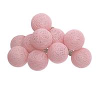 Guirlande LED 10 boules pile rose clair L165cm - Atmosphera Créateur d'intérieur