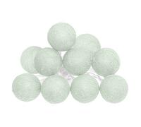 Guirlande LED 10 boules pile vert céladon L165cm - Atmosphera createur d'interieur