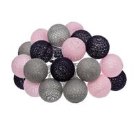 Atmosphera Créateur d'intérieur - Guirlande Led 20 Boules Pinky 435cm Multicolore Multicolore