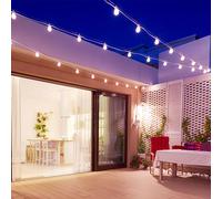 Chaîne lumineuse boules blanc Chaîne lumineuse décoration de balcon Chaîne lumineuse LED jardin, boules 4 cm, 30x LED blanc chaud, L 820 cm