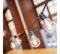Guirlande LED Allegra 10 lampes Extérieur Deko Noir IP44 800 cm E27 2700K