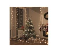 vidaXL Guirlande LED avec 1000 LED Blanc chaud 100 m PVC