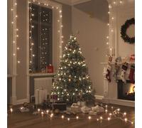 Guirlande LED avec 400 LED Guirlande Lumineuse Décoration de Fête Ornement de Noël Salle de Séjour Intérieur Blanc Chaud 40 m PVC