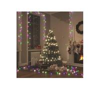 vidaXL Guirlande LED avec 400 LED Multicolore pastel 40 m PVC