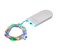 Guirlande LED - Blanc Chaud Chaîne Lumière - Fairy Lights LED - Guirlande Lumineuse LED - Guirlande Lumineuse À Piles | Longueur 1M, avec 2 Piles Boutons