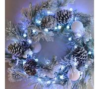 Guirlande led boules lumineuses - blanc pur