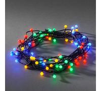 Guirlande Led Extérieur 80 Lampes, Multicolore Noir