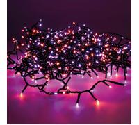 Guirlande LED - GENERIQUE - Compacte - Clignotante - Extérieur - 21m - Violet et Orange