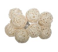 Atmosphera Créateur d'intérieur - Guirlande Lumineuse Led 10 Boules 165cm Ivoire