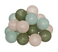 Guirlande Led Secteur 20 Boules Assortiments D 6 Box - Atmosphera createur d'interieur - Vert rose