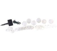 Lunartec Guirlande LED solaire blanc chaud avec 20 lampions - 6 m