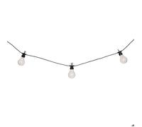 Guirlande lumineuse solaire façon guinguette 10 ampoules led blanc chaud IP44 2700W Atmosphera