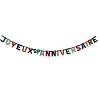 Guirlande Lettre Géante Joyeux Anniversaire - Décoration Anniversaire - Fête Anniversaire